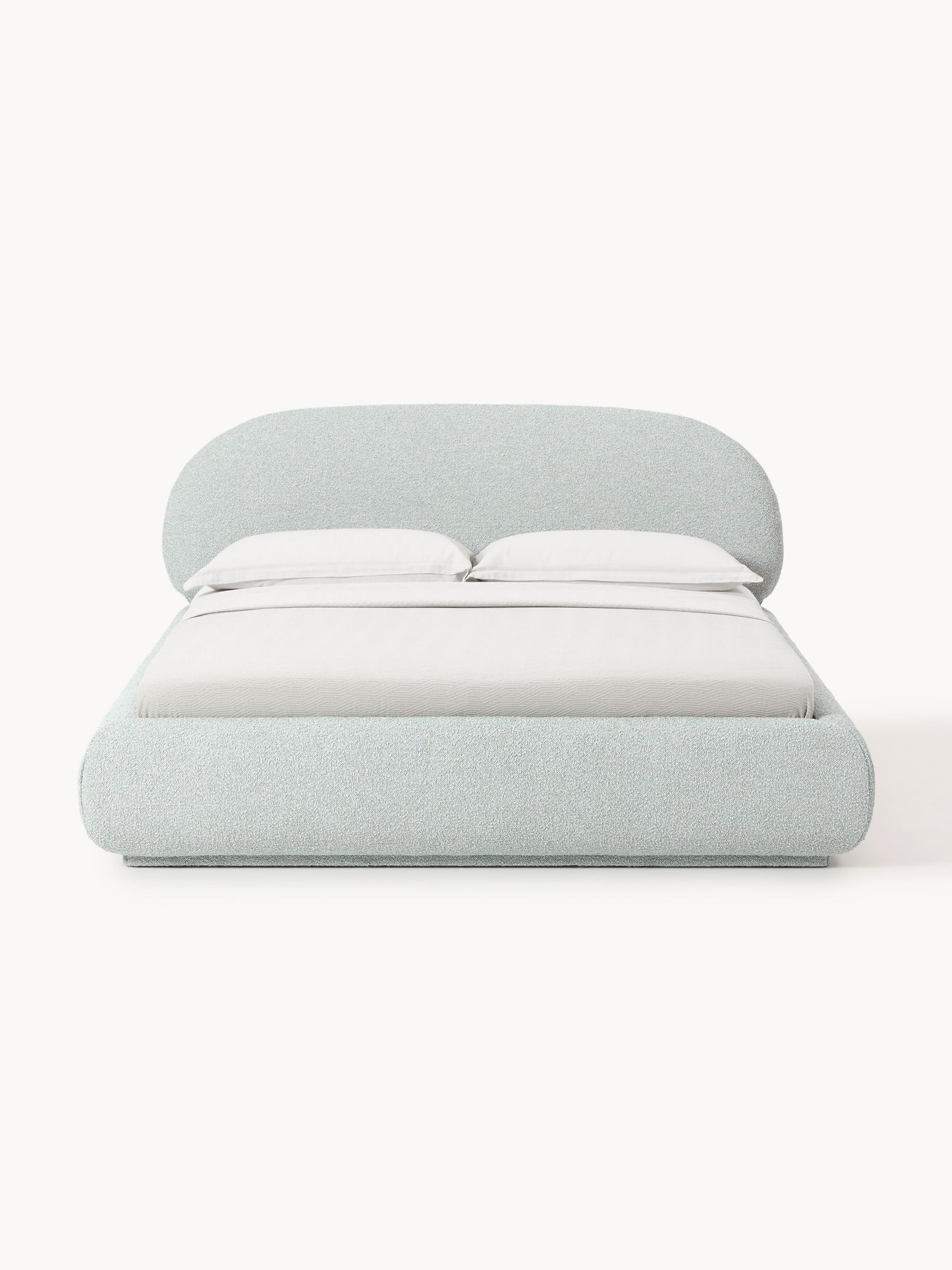 Draggery Alba Bed with Bouclé Upholstery