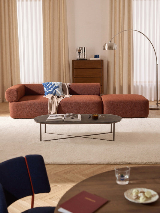 Draggery Anton Modular Ottoman with Bouclé Cover