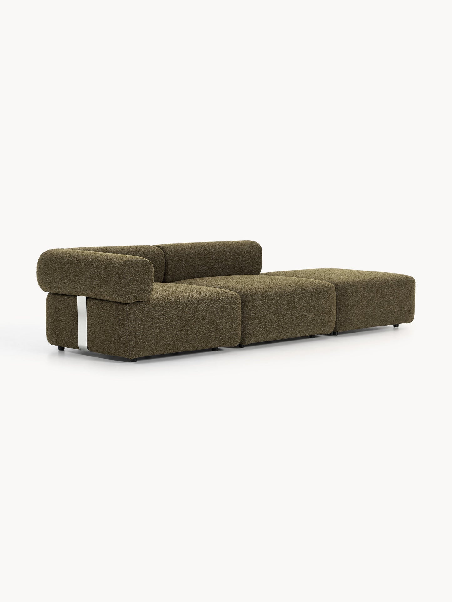 Draggery Anton Modular Ottoman with Bouclé Cover