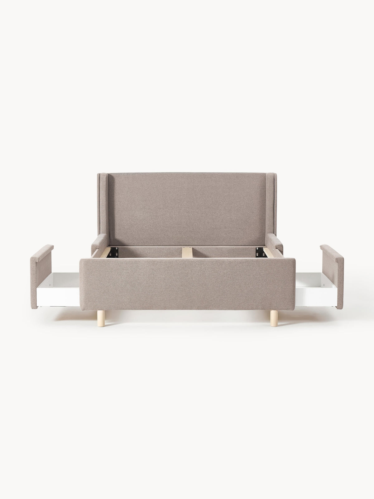 Draggery Arche Bed, Upholstered, with Drawers