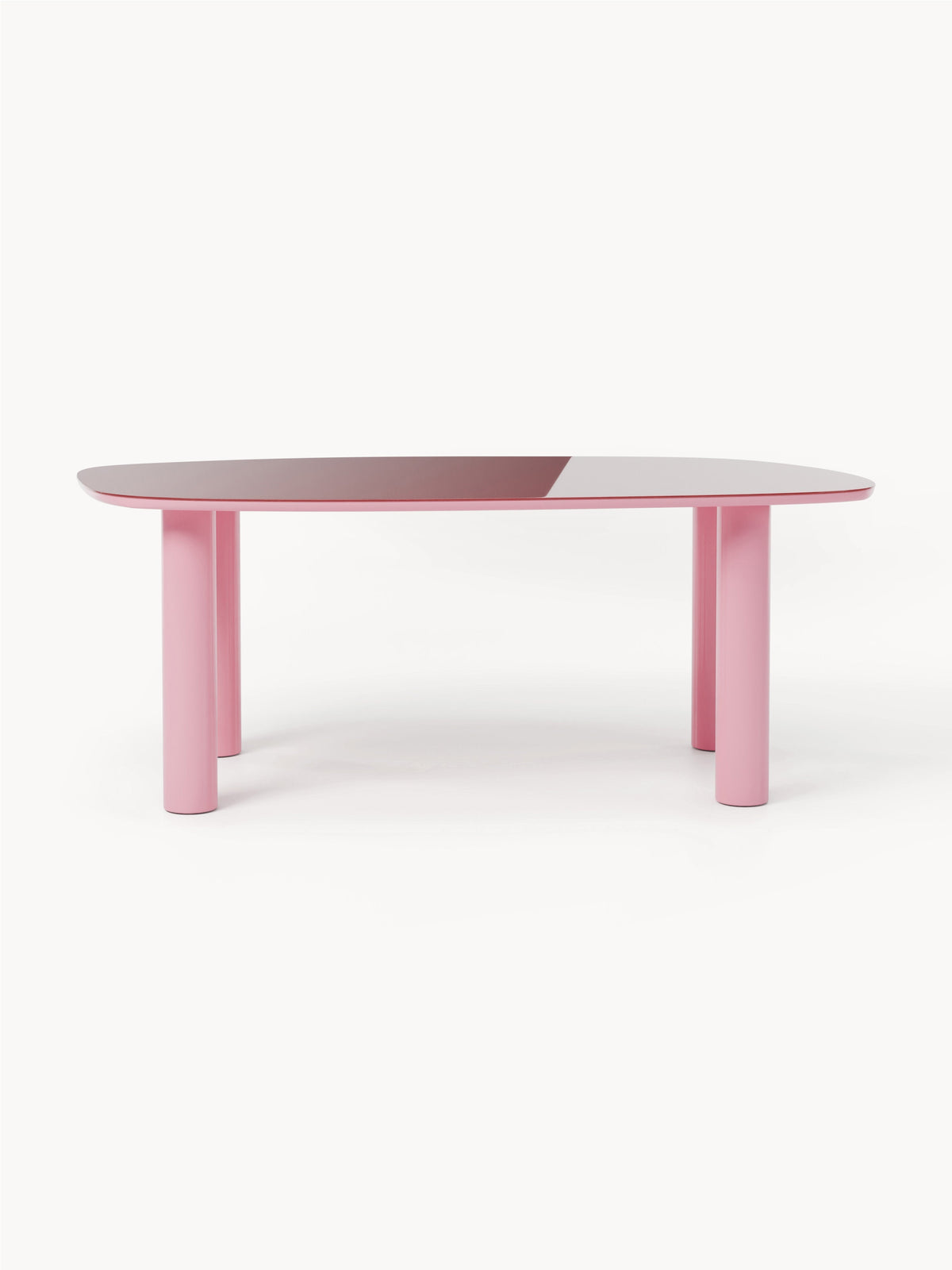 Draggery Beni Dining Table, Organic with Glass Top, 200 x 110 cm