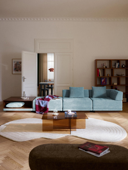Draggery Colin Modular Sofa with Coffee Table & Ottoman, 4-Seater