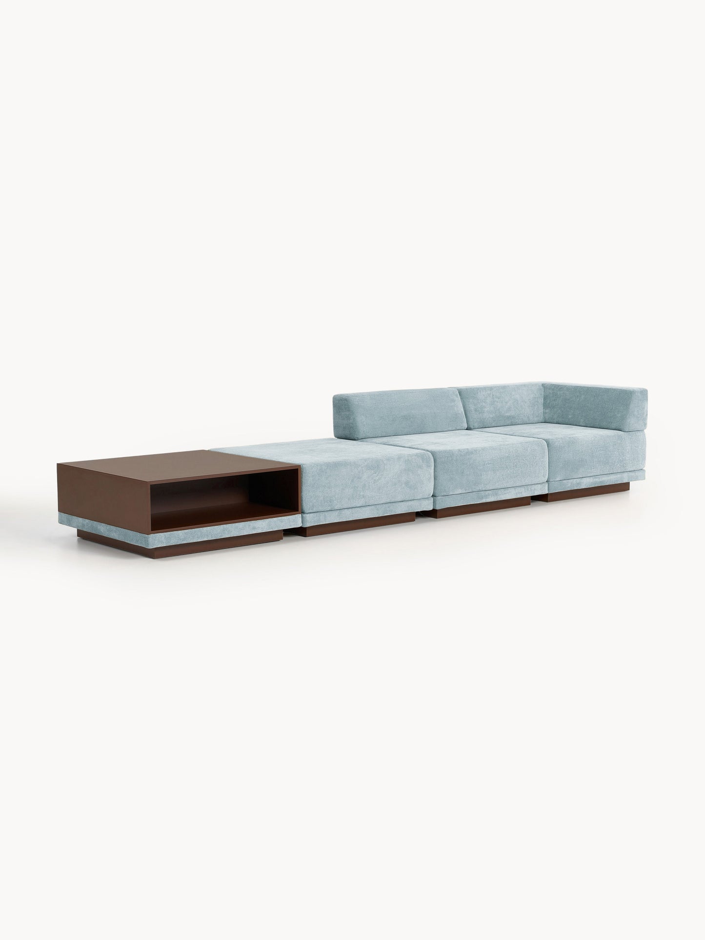 Draggery Colin Modular Sofa with Coffee Table & Ottoman, 4-Seater