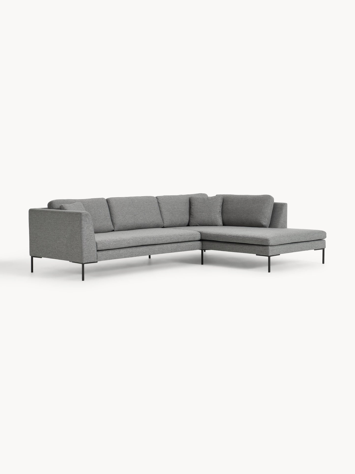 Draggery Emma Corner Sofa: Metal Legs