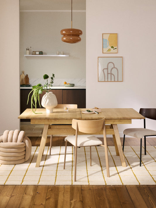 Draggery Ethan Dining Table, Extending, 180 - 220 x 100 cm
