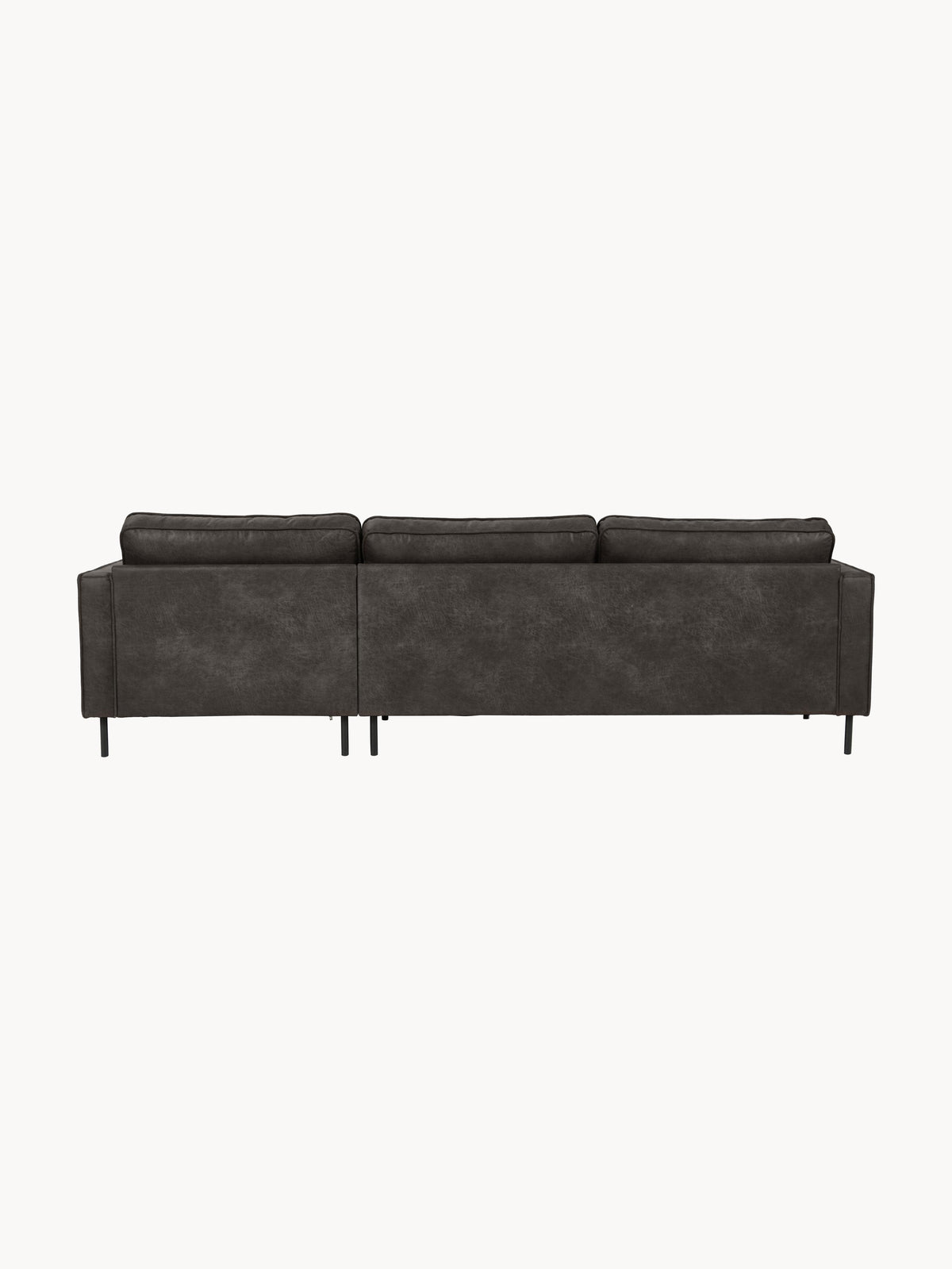 Draggery Hunter Corner Sofa with Leather Cover, 3-Seater