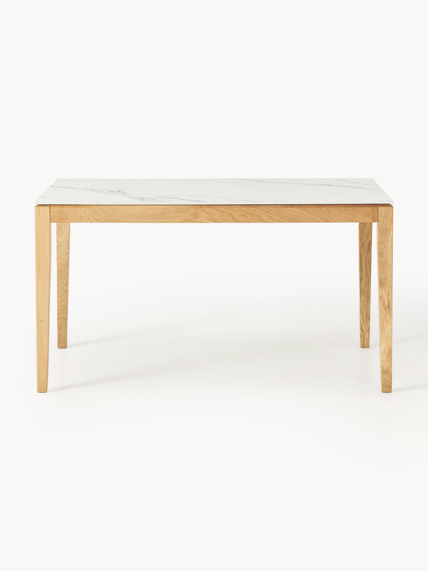 Draggery Jackson Dining Table, in Various Sizes, with Marble-Look Tabletop