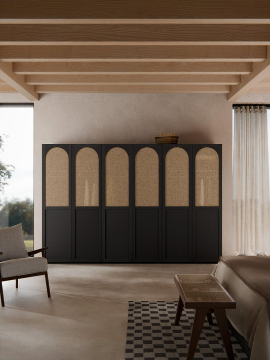 Draggery Jeanne Wardrobe, Modular, Hinged-Door, 300 cm Wide, in Various Sizes