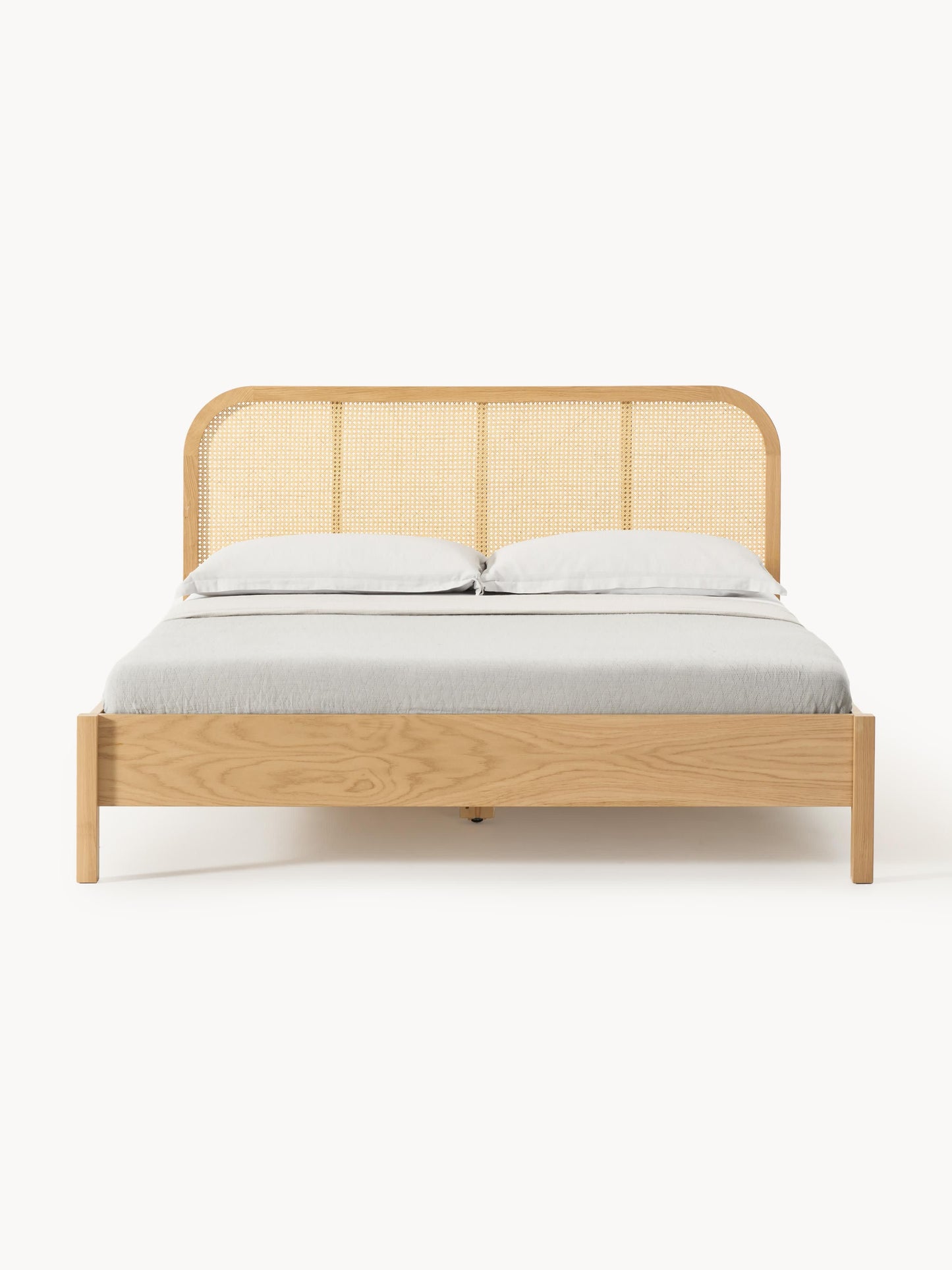 Draggery Jones Bed, Wooden, with Vienna Cane Headboard