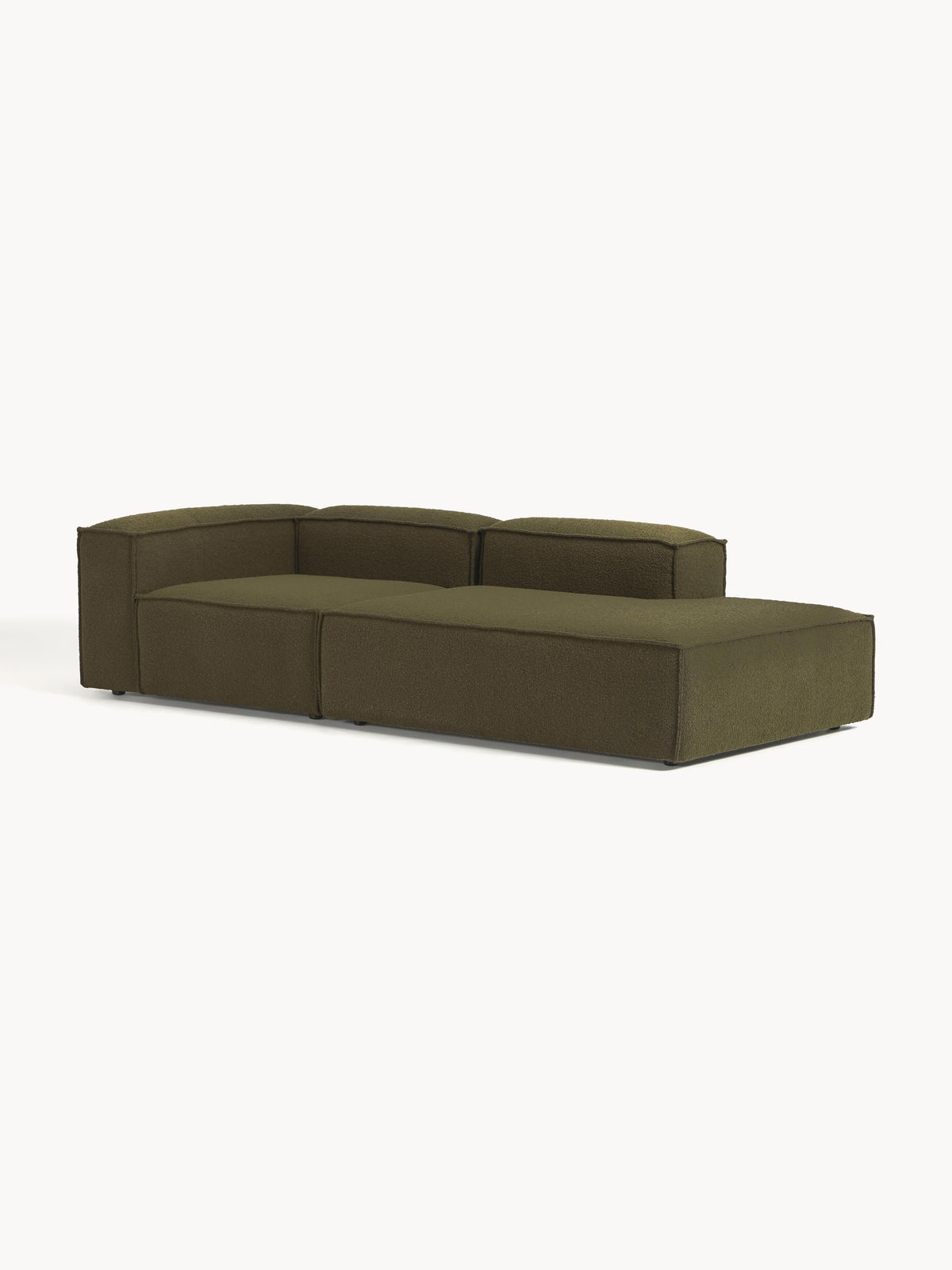 Draggery Lennon Modular Ottoman with Bouclé Cover