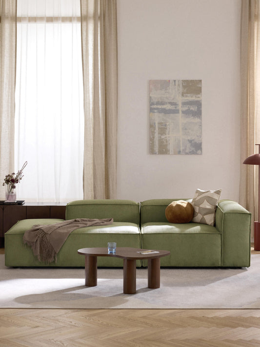 Draggery Lennon Modular Ottoman with Corduroy Cover
