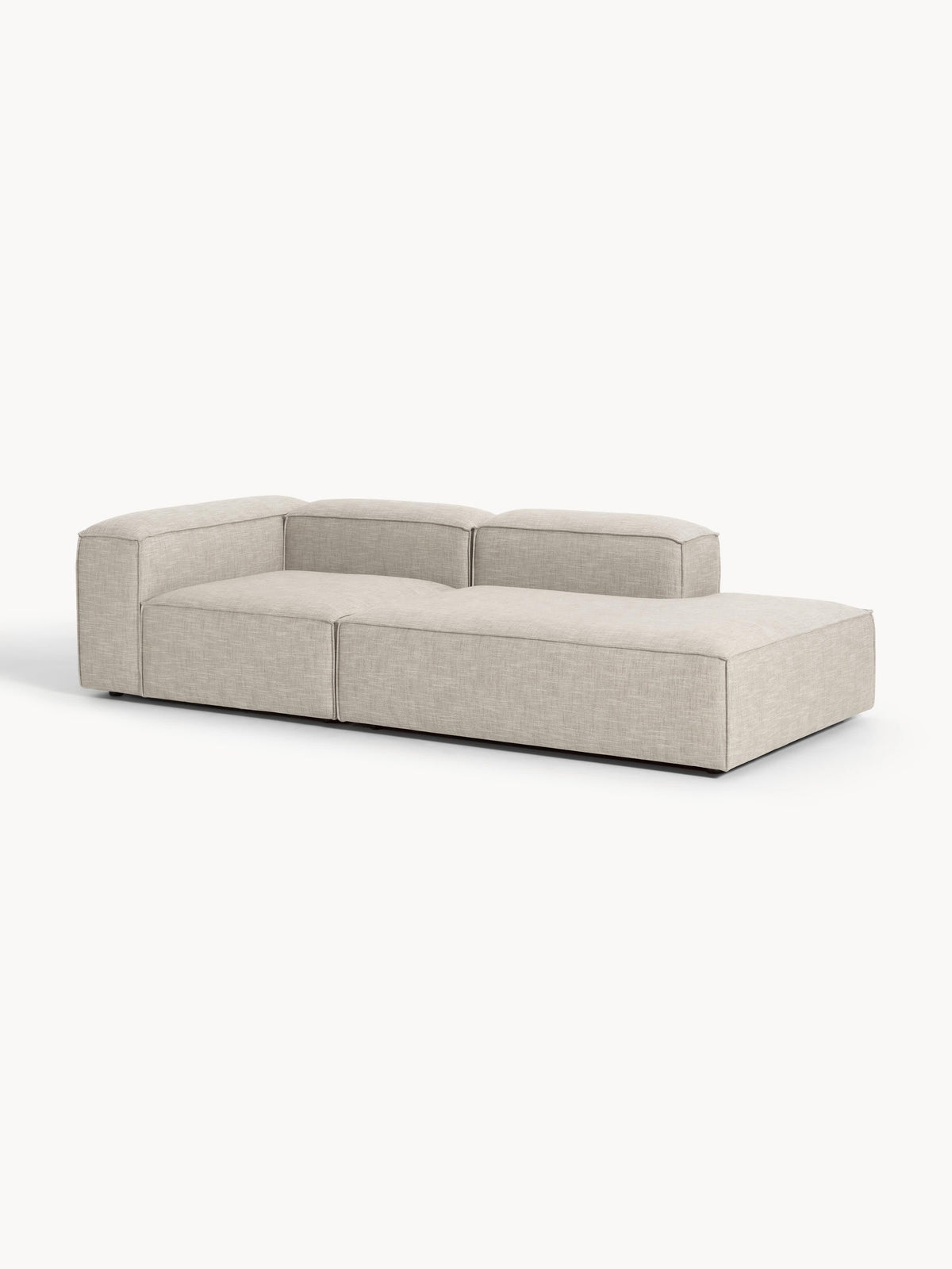 Draggery Lennon Modular Ottoman with Linen Blend Cover