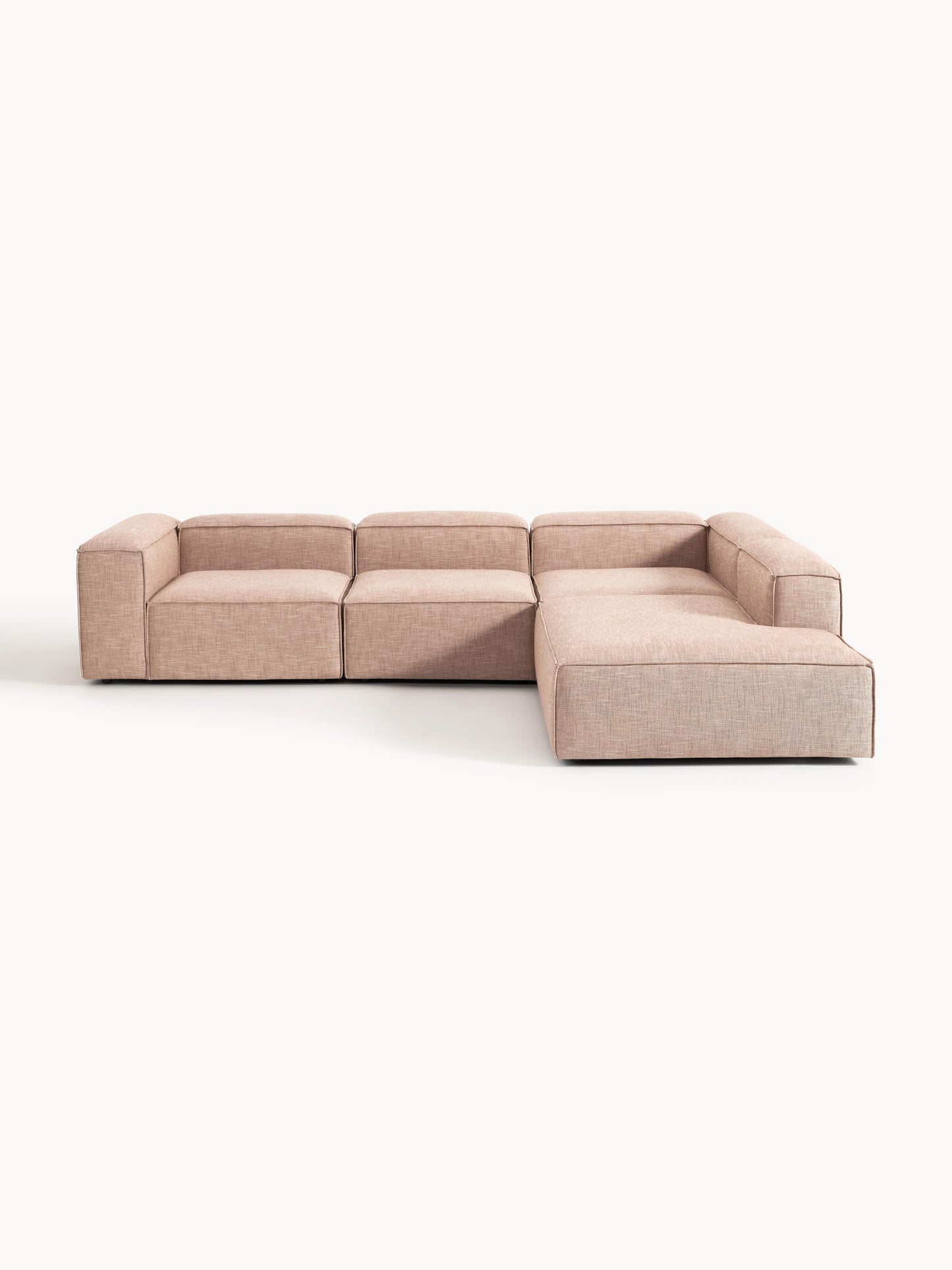 Draggery Lennon Modular XL Corner Sofa in Linen Blend, 4-Seater