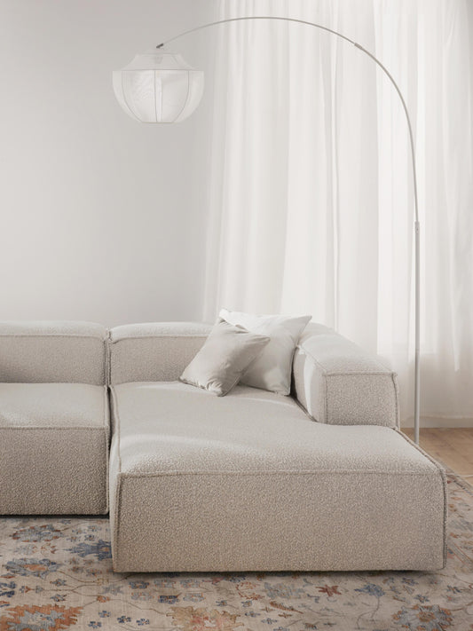 Draggery Lennon Ottoman Corner Module with Bouclé Cover