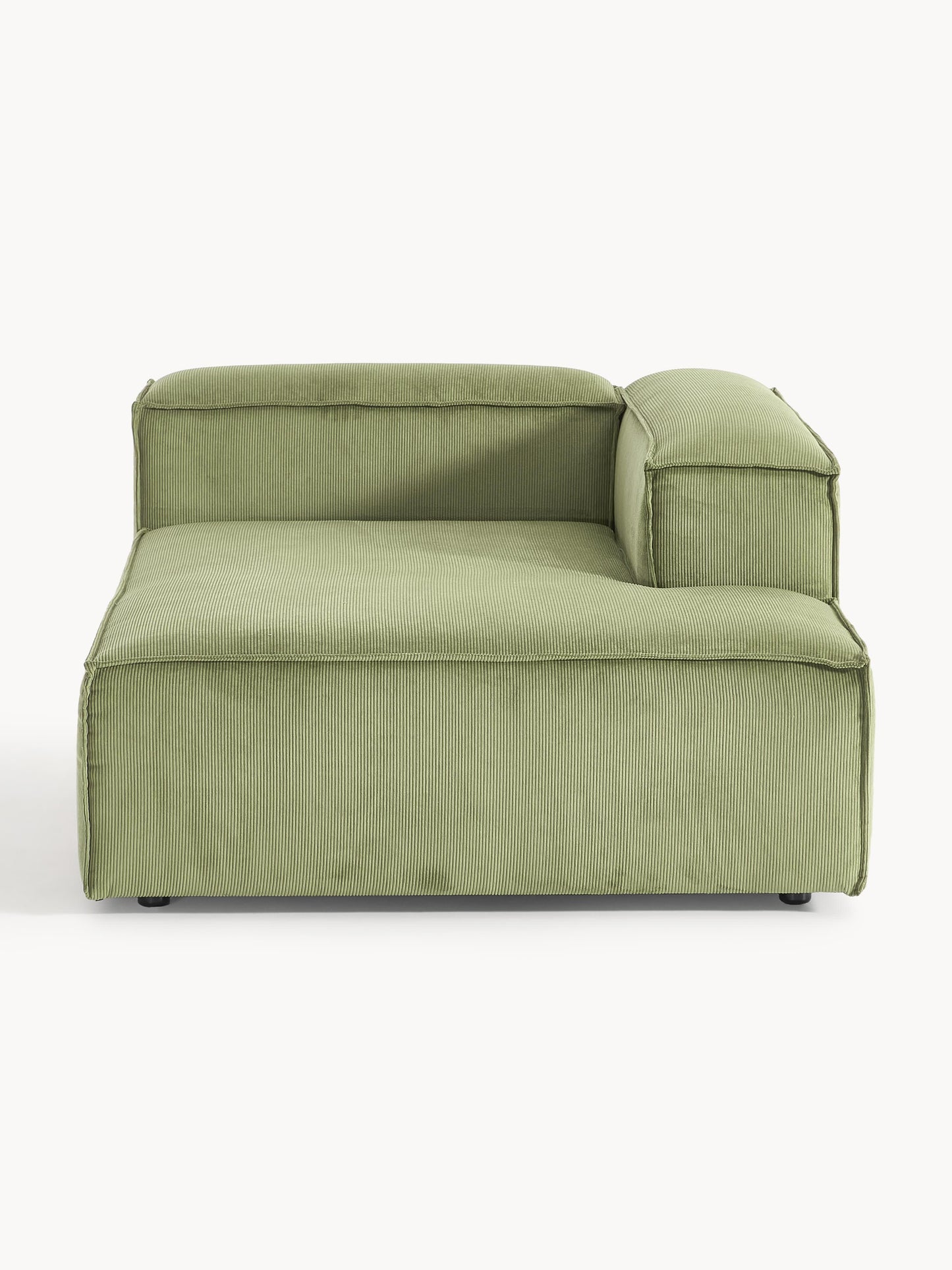 Draggery Lennon Ottoman Corner Module with Corduroy Cover