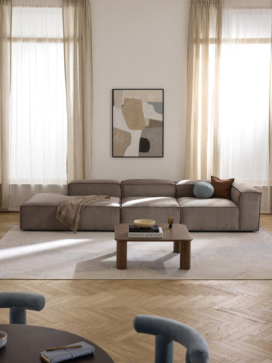 Draggery Lennon Ottoman Module with Corduroy Cover