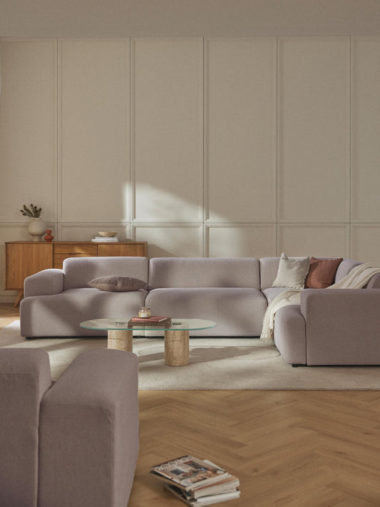 Draggery Melva Corner Sofa: Large, 4-Seater