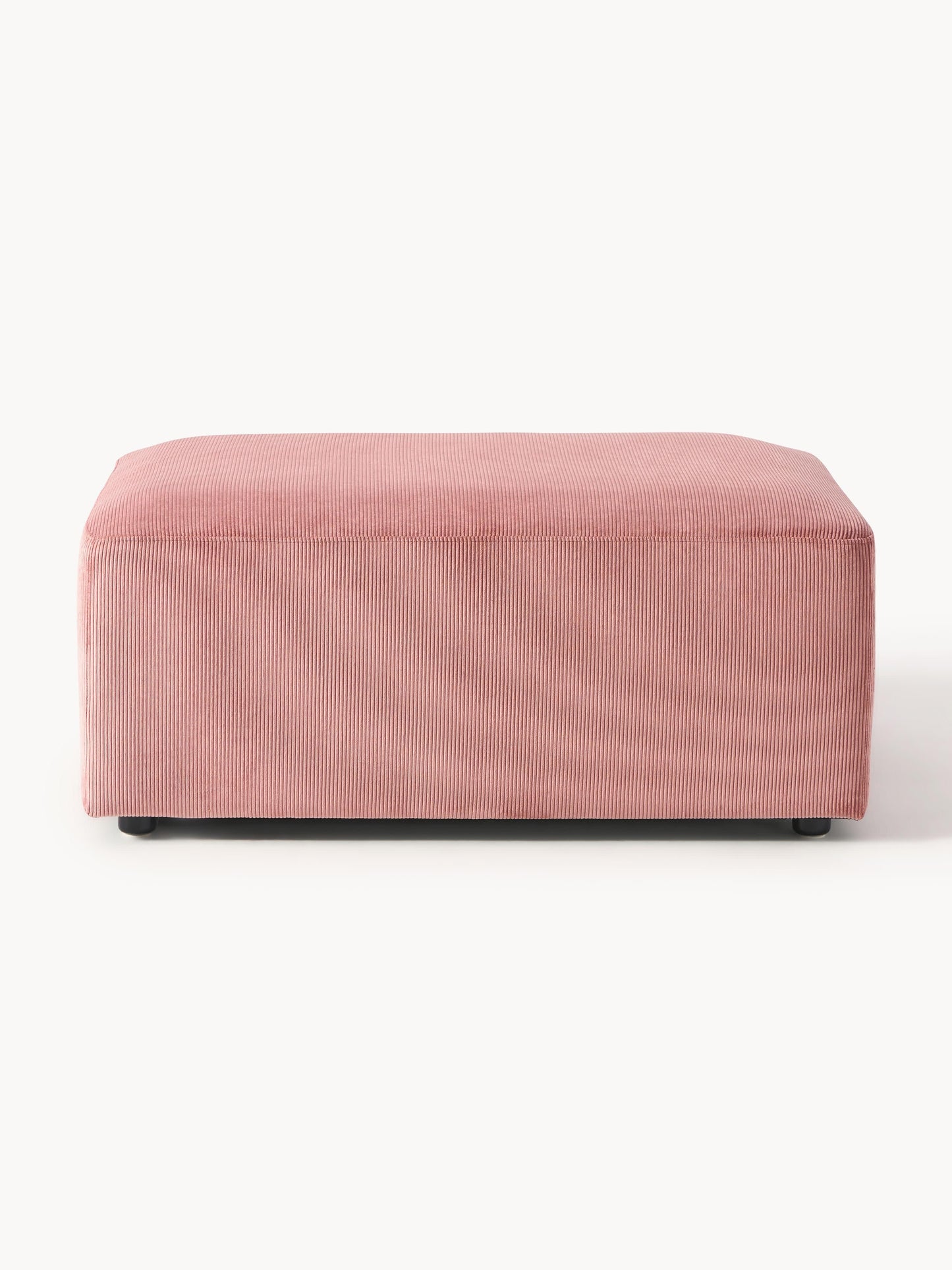Draggery Melva Stool with Corduroy Cover, W 99 x D 72 cm