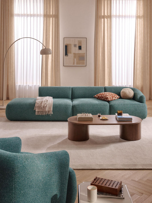 Draggery Sofia Modular Chaise with Bouclé Cover (2-Seater)