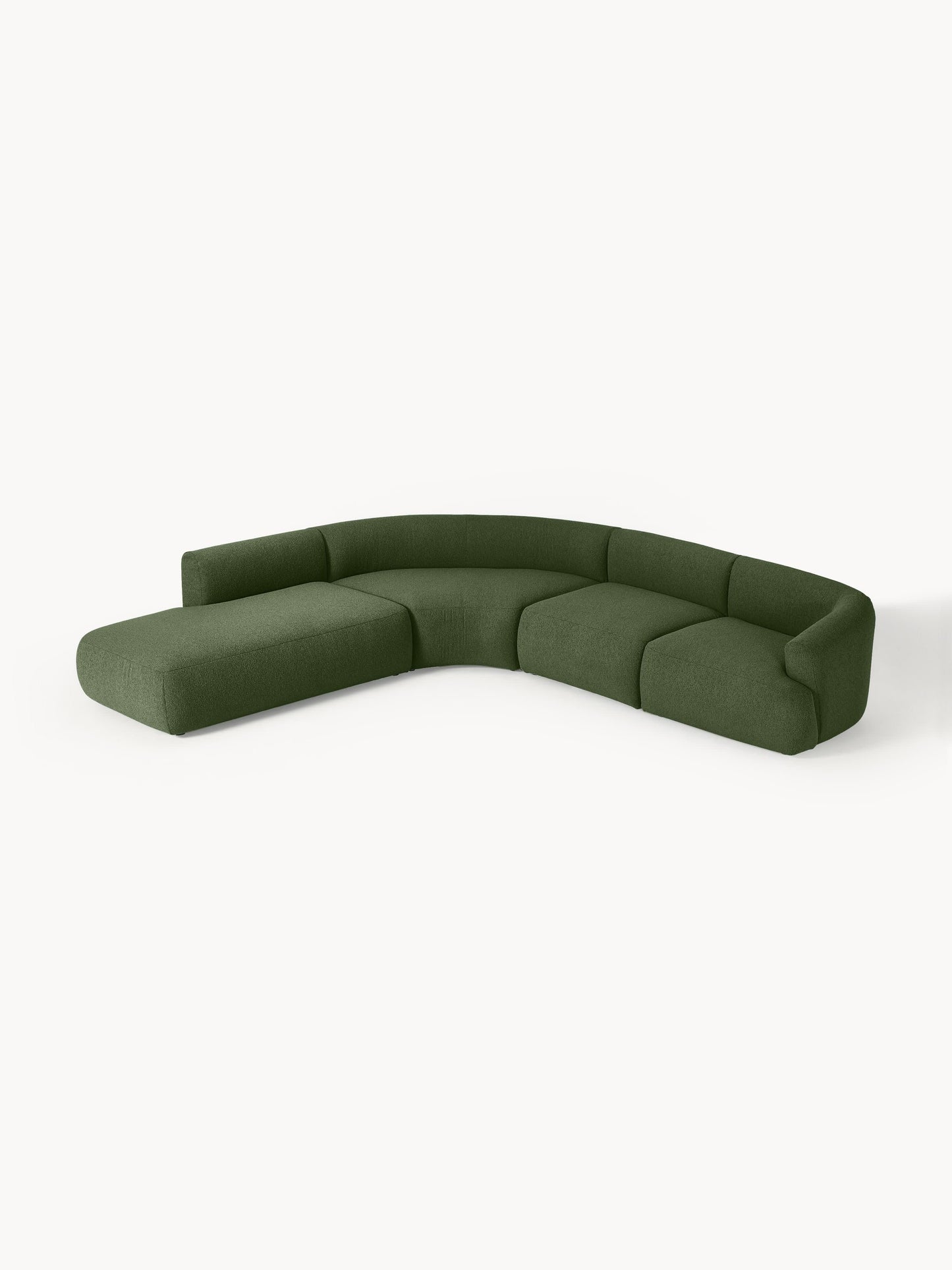 Draggery Sofia Modular Corner Sofa with Bouclé Cover, 4-Seater