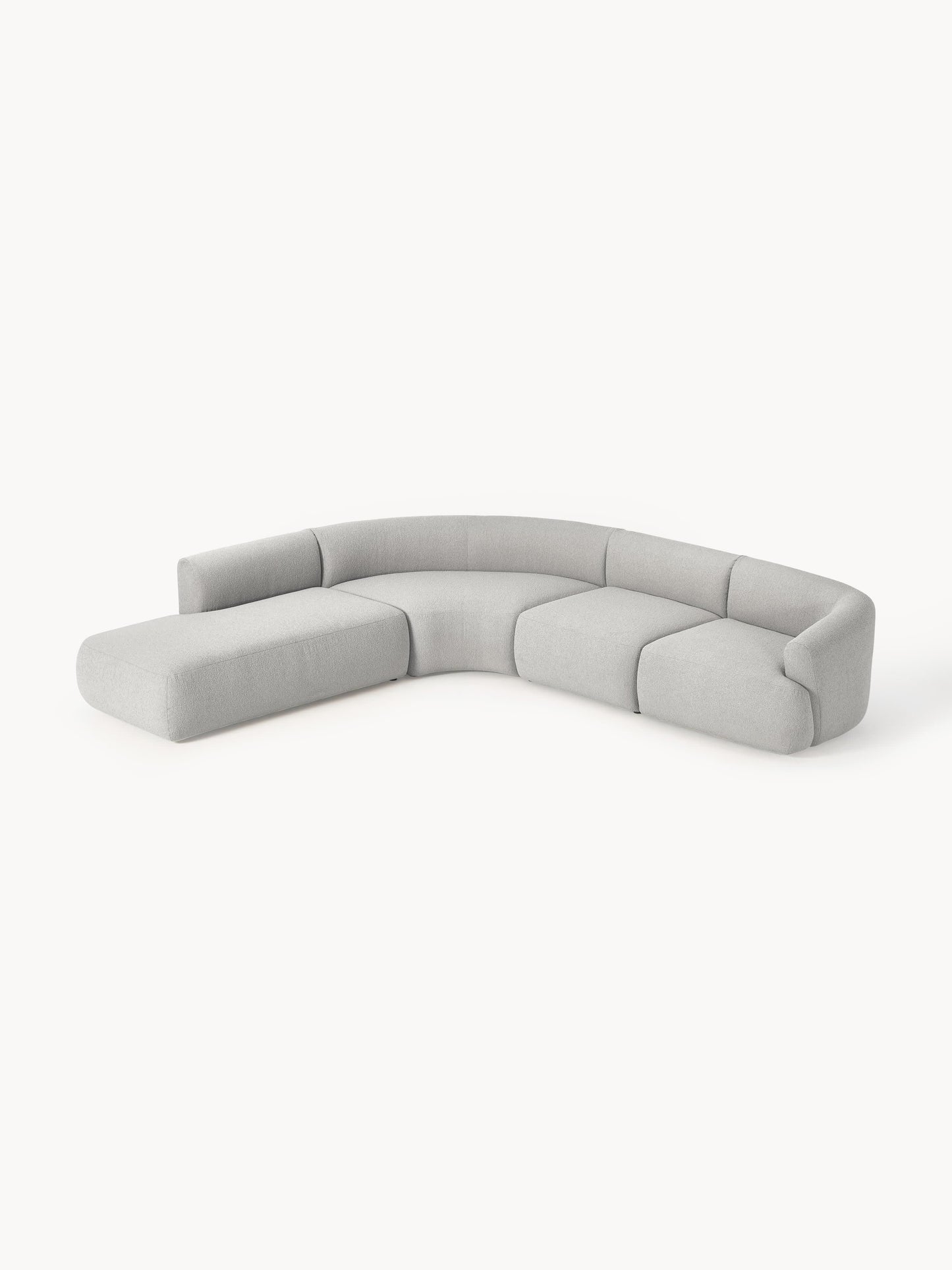 Draggery Sofia Modular Corner Sofa with Bouclé Cover, 4-Seater