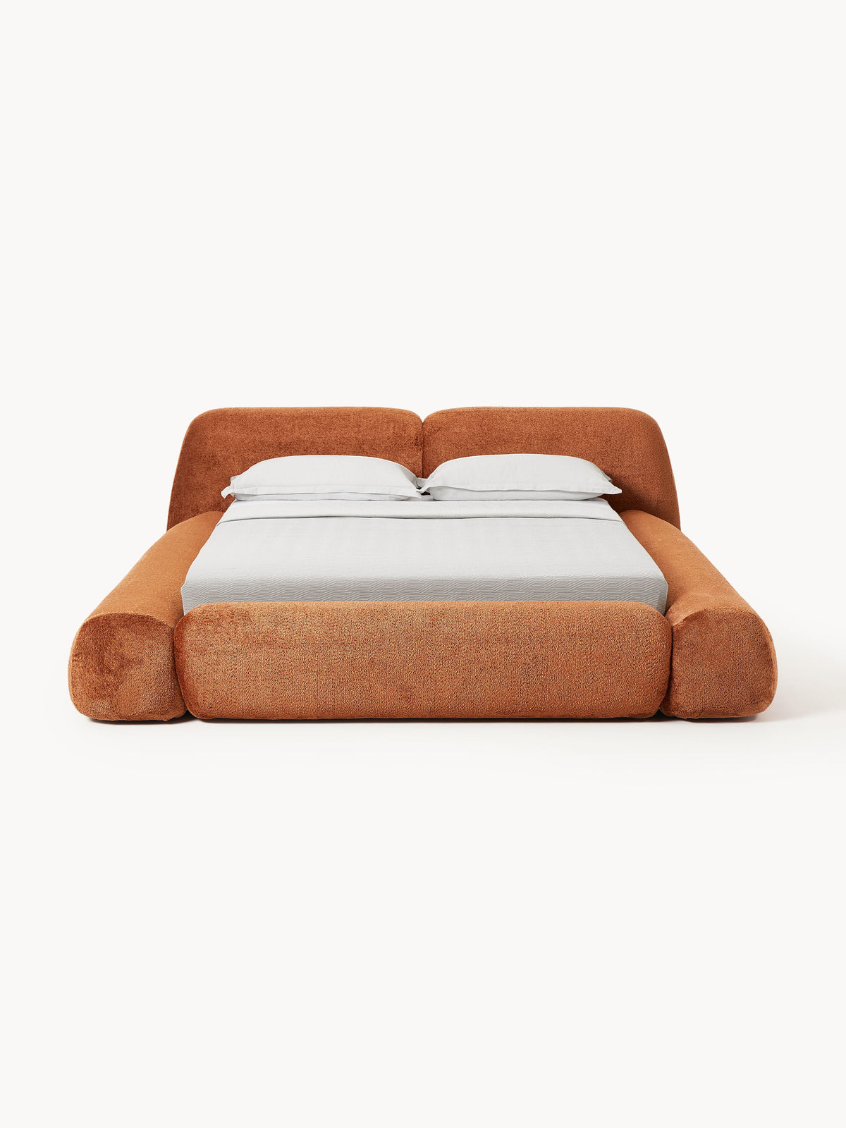 Draggery Wolke Bed with Teddy Bouclé Upholstery