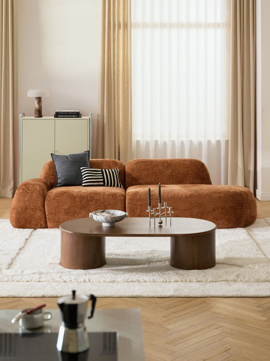 Draggery Wolke Chaise with Teddy Bouclé Cover