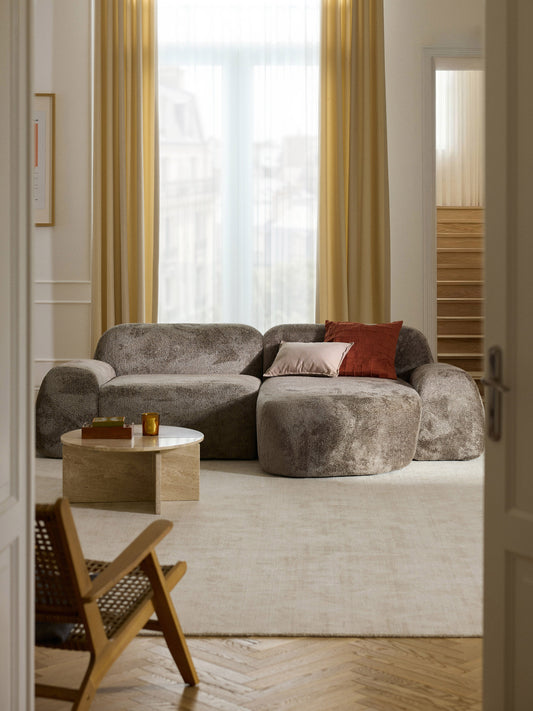 Draggery Wolke Chaise with Teddy Bouclé Cover