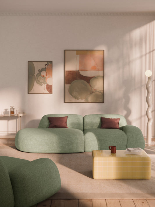 Draggery Wolke Modular Chaise in Bouclé (3-Seater)