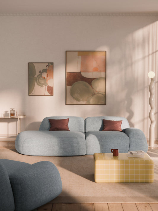 Draggery Wolke Modular Chaise in Bouclé (3-Seater)