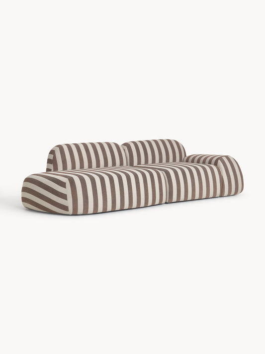 Draggery Wolke Modular Sofa, Striped (3-Seater)