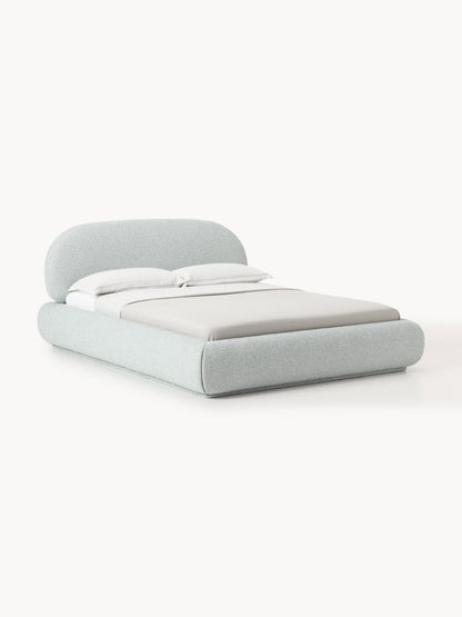 Draggery Alba Bed with Bouclé Upholstery