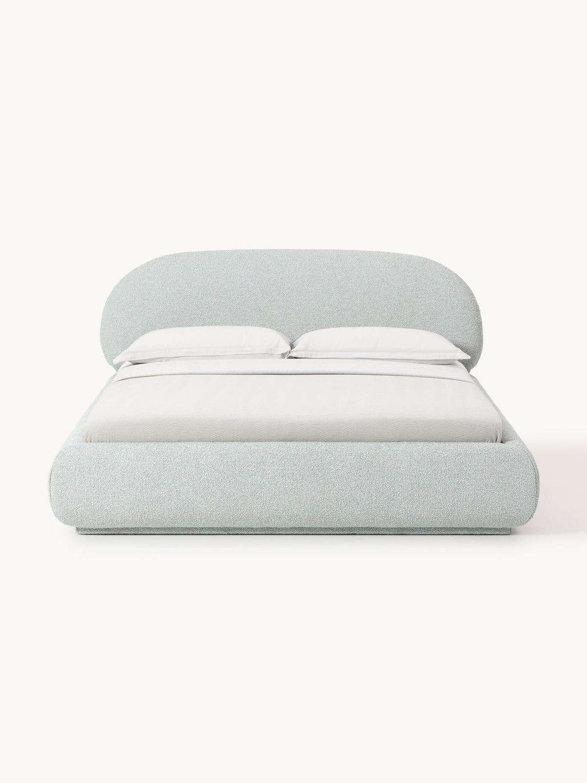 Draggery Alba Bed with Bouclé Upholstery