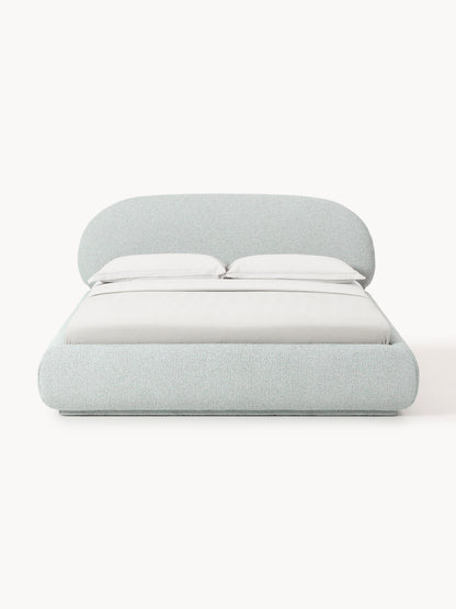 Draggery Alba Bed with Bouclé Upholstery