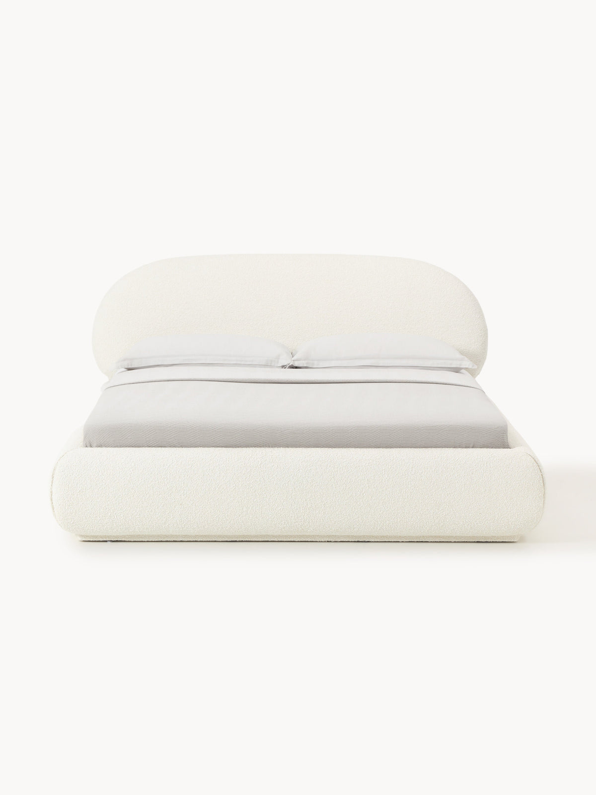 Draggery Alba Bed with Bouclé Upholstery