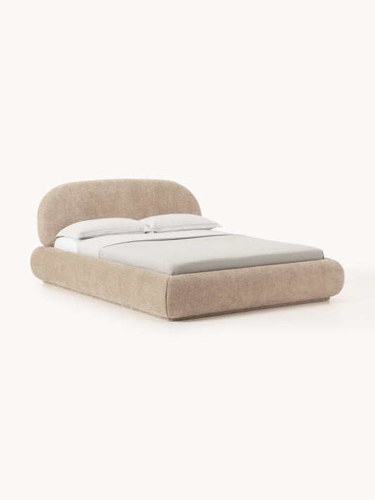 Draggery Alba Bed with Teddy Bouclé Upholstery