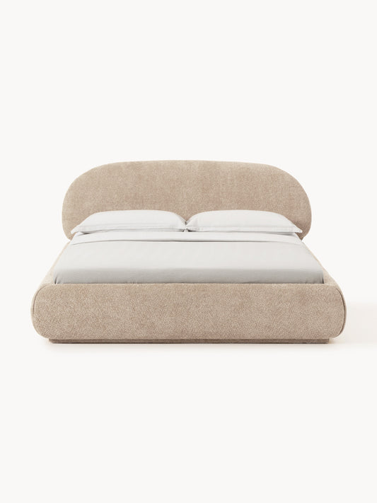 Draggery Alba Bed with Teddy Bouclé Upholstery
