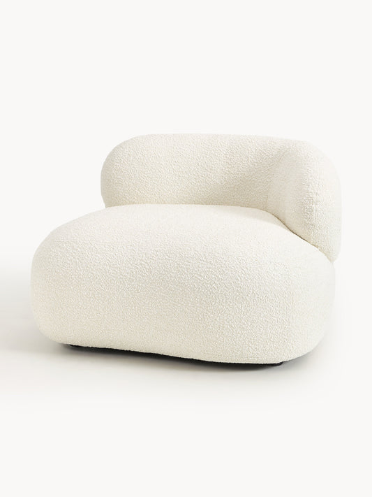 Draggery Alba Lounge Chair with Bouclé Cover