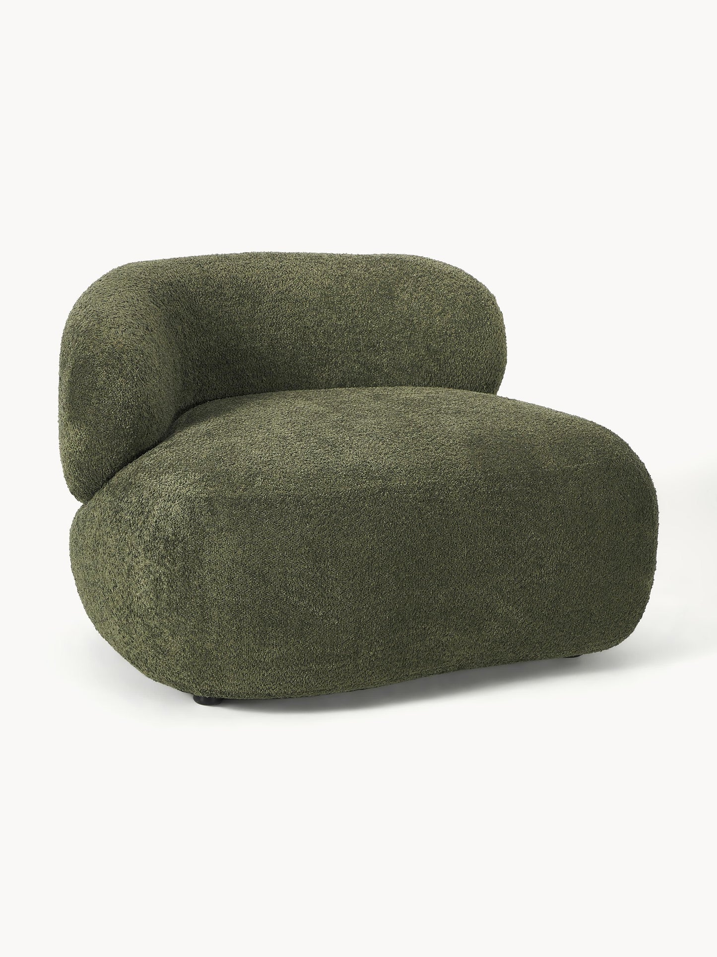 Draggery Alba Lounge Chair with Teddy Bouclé Cover