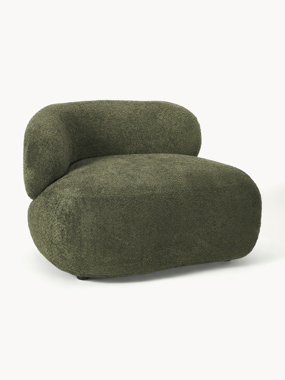 Draggery Alba Lounge Chair with Teddy Bouclé Cover
