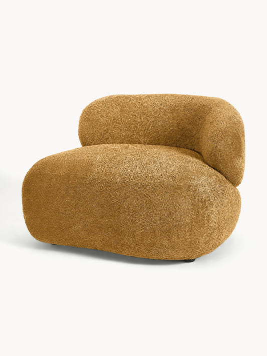 Draggery Alba Lounge Chair with Teddy Bouclé Cover