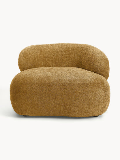 Draggery Alba Lounge Chair with Teddy Bouclé Cover