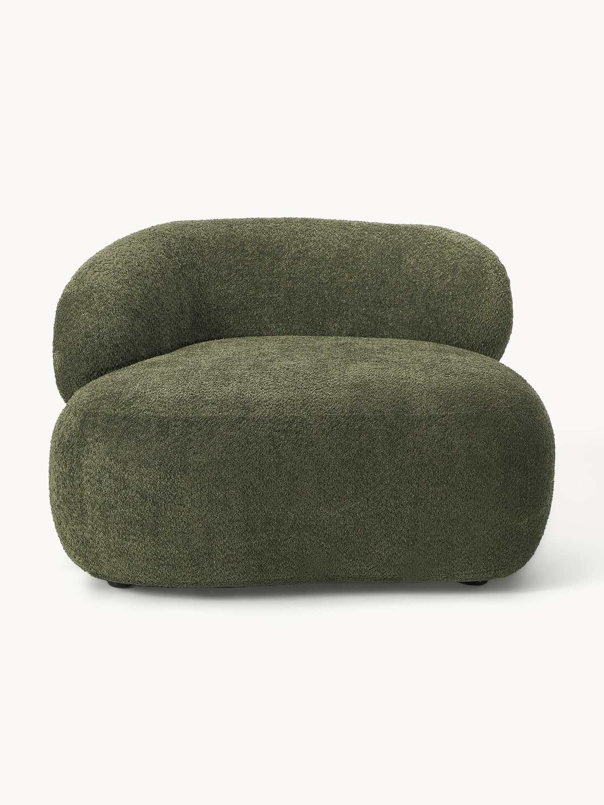 Draggery Alba Lounge Chair with Teddy Bouclé Cover