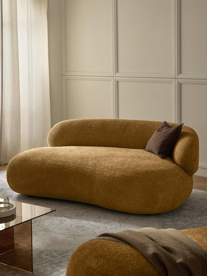 Draggery Alba Sofa with Teddy Bouclé Cover, 2-Seater