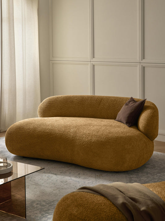 Draggery Alba Sofa with Teddy Bouclé Cover, 2-Seater