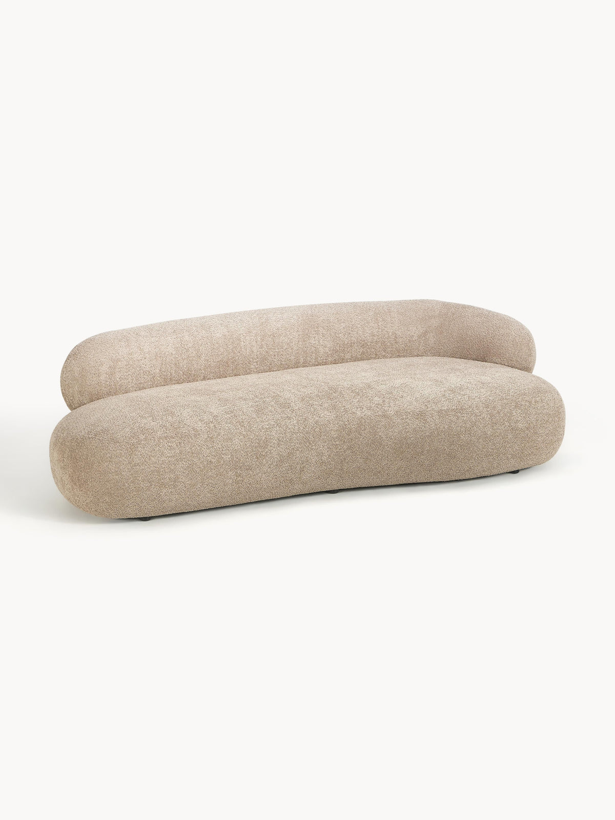Draggery Alba Sofa with Teddy Bouclé Cover, 3-Seater