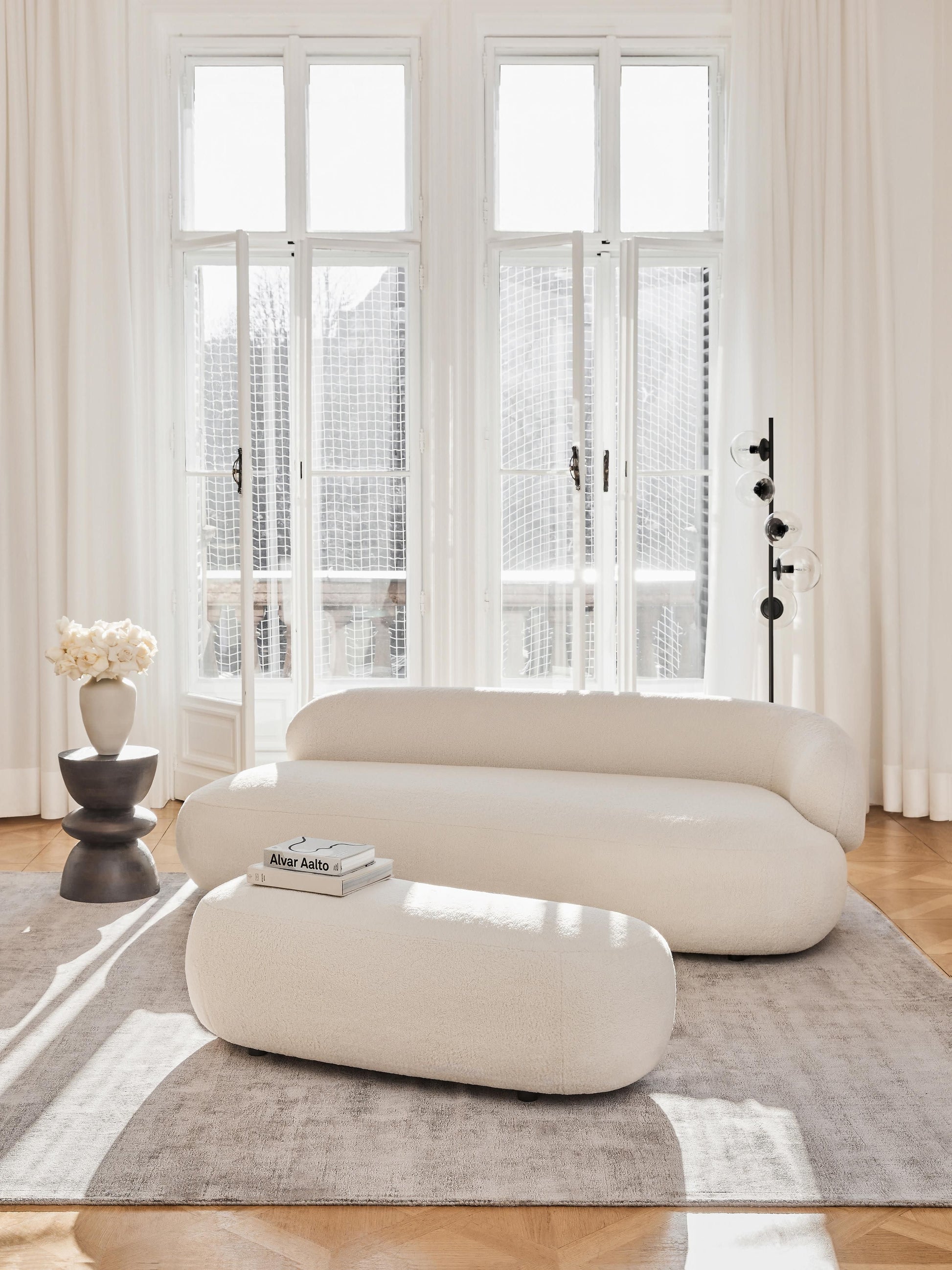 Draggery Alba Sofa with Teddy Cover, 3-Seater