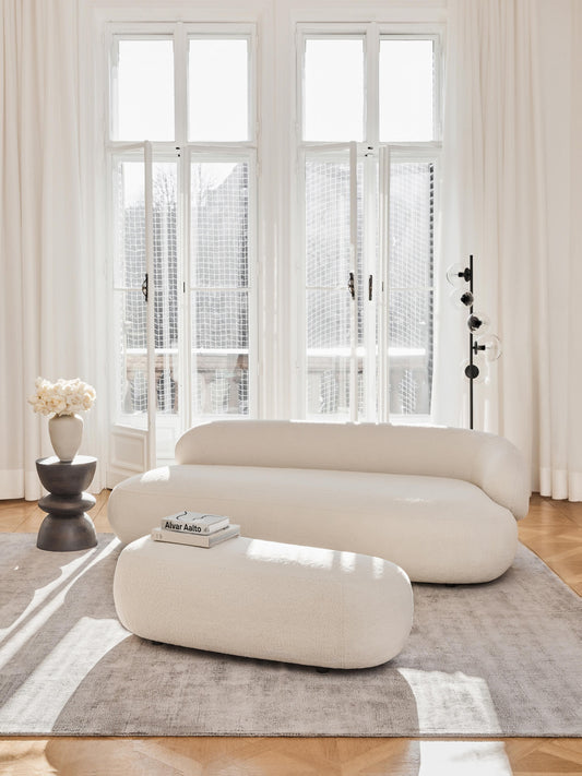 Draggery Alba Sofa with Teddy Cover, 3-Seater