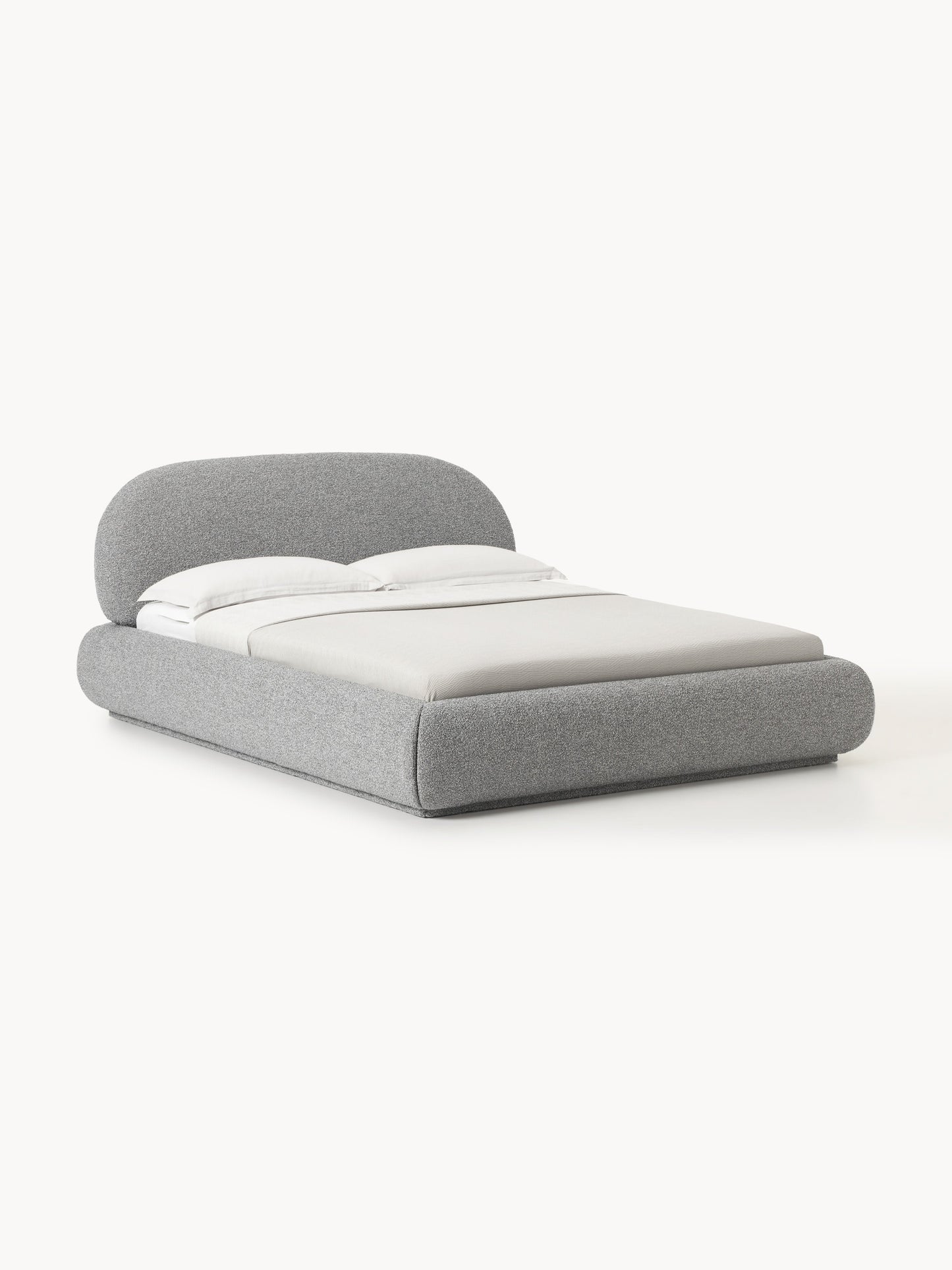 Draggery Alba Upholstered Bed with Storage, Bouclé