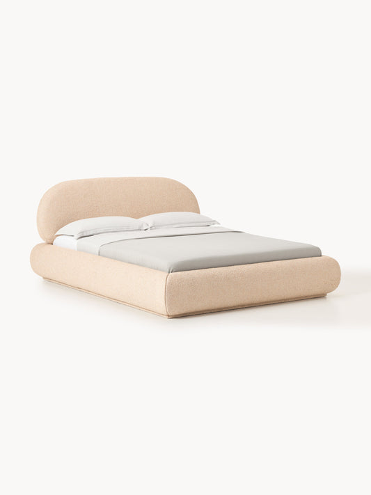 Draggery Alba Upholstered Bed with Storage, Bouclé